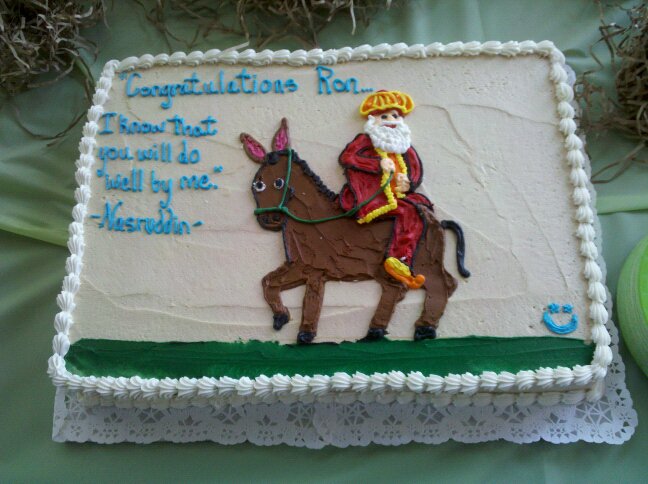 Cake for the premiere reading of the Immortal Mullah Nasruddin